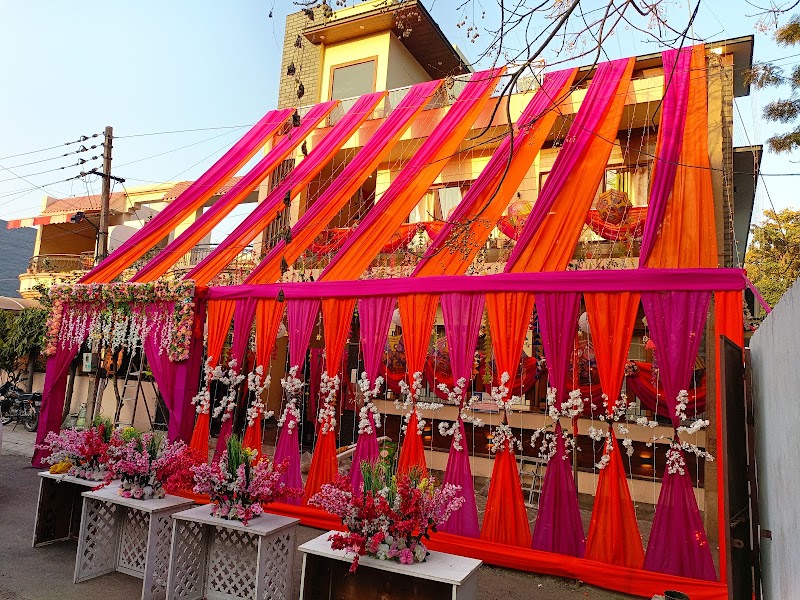 Kishan tent and flower decoration